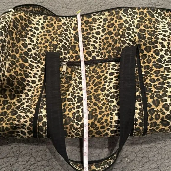 Alfagear Leopard Print Tote Bag Weekender Travel Bag Dufffle - Picture 8 of 8